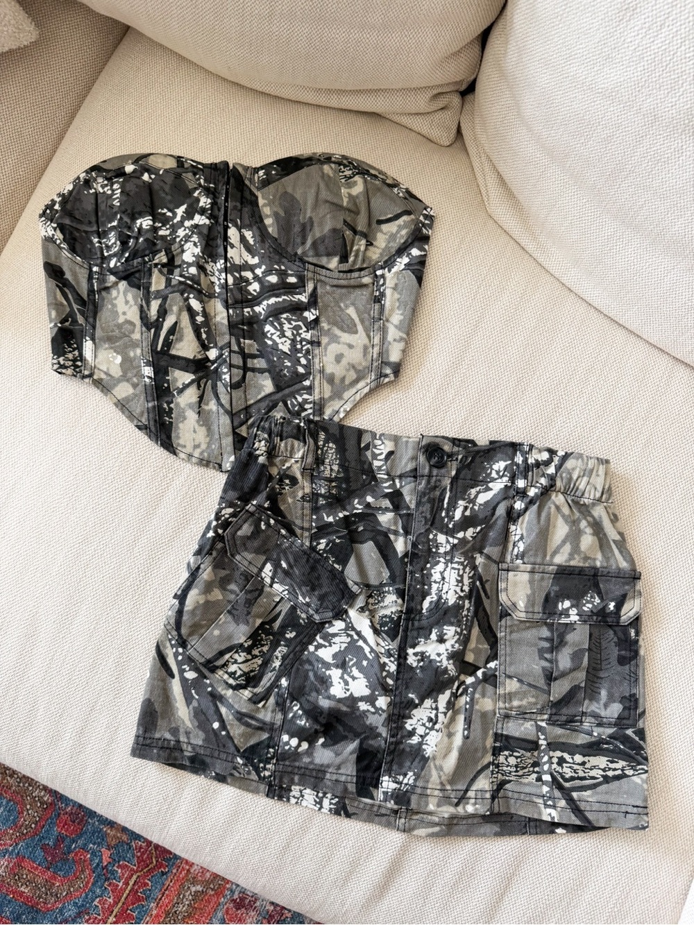 Luxe to Kill Wildlife Camo Vintage Corset/Skirt Set